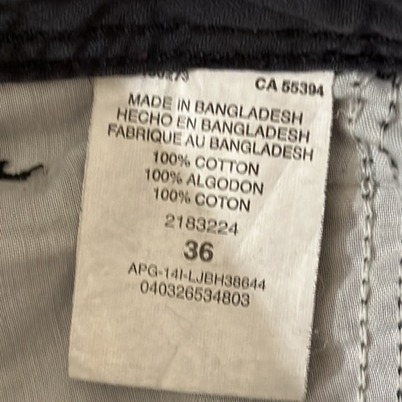 Lee Dungarees Men’s Faded Black Wash Look Cargo Shorts - Picture 5 of 7